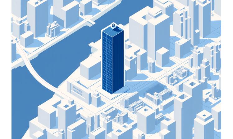 한울 강남 사무실 위치를 표시한 서울 지도, 테헤란로 중심에 위치.