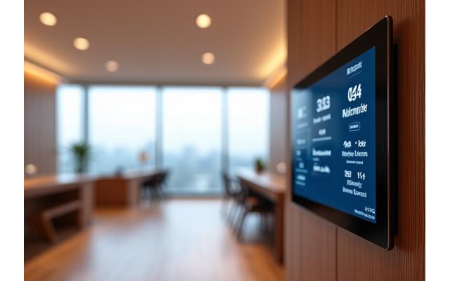 스마트 기능을 통합한 현대적인 강남 오피스텔 내부 전경