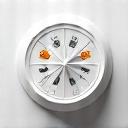 계절 변화와 날씨를 나타내는 구름과 태양 아이콘