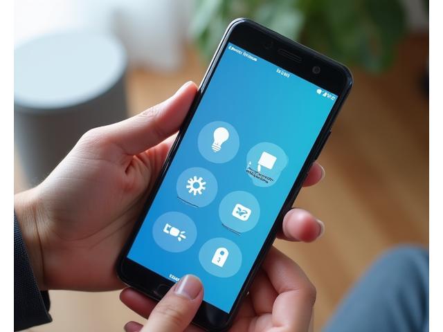 모바일 앱을 통한 원격 제어 인터페이스 이미지