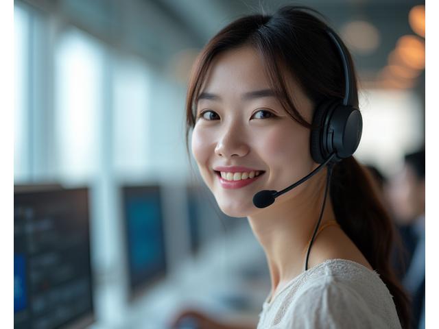 24시간 기술 지원 상담원 이미지